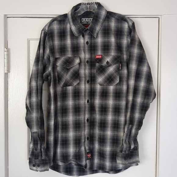 DIXXON Other - Dixxon Flannel FR Flame Resistant CAT2 2112 Medium Black White